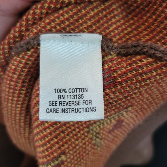 Breckenridge	Size	M Women's Southwestern Brown Sweater Button Vest - Picture 7 of 8